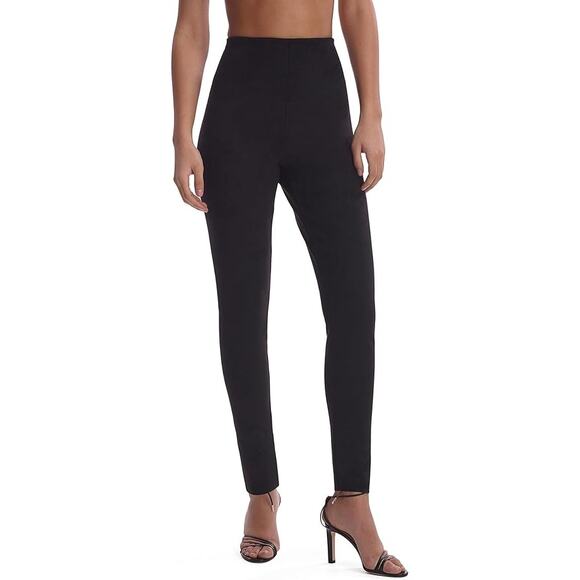 Commando High-Rise Skinny Faux Suede Leggings Stretch Black Size XS NWT - Picture 1 of 10
